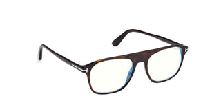 Tom Ford FT6167-B BLUE BLOCK men Havana Pilot Eyeglasses