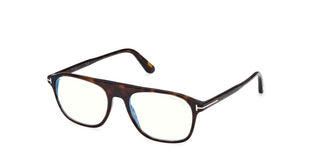 Tom Ford FT6167-B BLUE BLOCK men Havana Pilot Eyeglasses