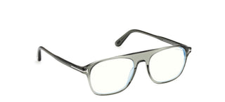 Tom Ford FT6167-B BLUE BLOCK men Green Pilot Eyeglasses