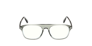 Tom Ford FT6167-B BLUE BLOCK men Green Pilot Eyeglasses