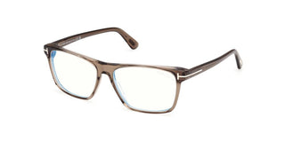 Tom Ford FT6170-B BLUE BLOCK unisex Brown Geometric Eyeglasses