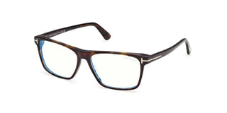 Tom Ford FT6170-B BLUE BLOCK unisex Havana Geometric Eyeglasses