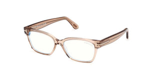Tom Ford FT6171-B BLUE BLOCK women Brown Rectangle Eyeglasses