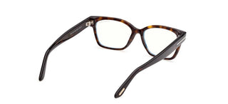 Tom Ford FT6171-B BLUE BLOCK women Havana Rectangle Eyeglasses