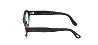 Tom Ford FT6172-B BLUE BLOCK women Black Oval Eyeglasses