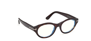 Tom Ford FT6172-B BLUE BLOCK women Havana Oval Eyeglasses