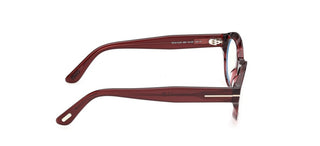 Tom Ford FT6172-B BLUE BLOCK women Red Oval Eyeglasses