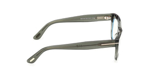 Tom Ford FT6173-B BLUE BLOCK unisex Green Squared Eyeglasses