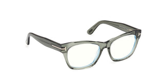 Tom Ford FT6173-B BLUE BLOCK unisex Green Squared Eyeglasses