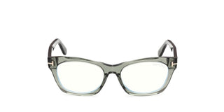 Tom Ford FT6173-B BLUE BLOCK unisex Green Squared Eyeglasses
