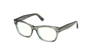 Tom Ford FT6173-B BLUE BLOCK unisex Green Squared Eyeglasses