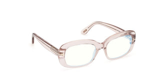 Tom Ford FT6174-B BLUE BLOCK women Pink Rectangle Eyeglasses