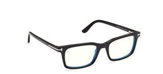 Tom Ford FT6175-B BLUE BLOCK men Black Rectangle Eyeglasses