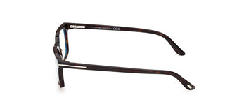 Tom Ford FT6175-B BLUE BLOCK men Havana Rectangle Eyeglasses