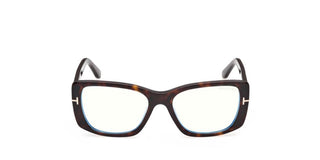 Tom Ford FT6176-B BLUE BLOCK women Havana Cat Eye Eyeglasses