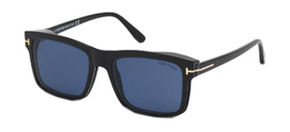 Tom Ford FT 5682-B BLUE BLOCK men Black Geometric Eyeglasses