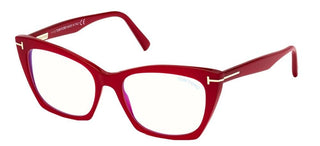 Tom Ford FT 5709-B BLUE BLOCK women Pink Butterfly Eyeglasses