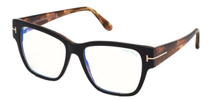Tom Ford FT 5745-B BLUE BLOCK women Black Geometric Eyeglasses