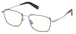 Tom Ford FT 5748-B BLUE BLOCK men Ruthenium Geometric Eyeglasses