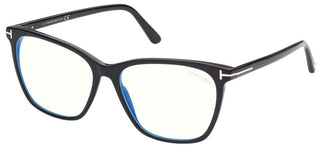 Tom Ford FT 5762-B BLUE BLOCK women Black Butterfly Eyeglasses