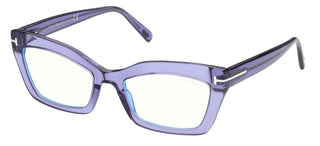 Tom Ford FT 5766-B BLUE BLOCK women Violet Cat Eye Eyeglasses