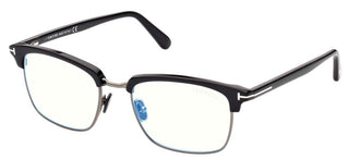 Tom Ford FT 5801-B BLUE BLOCK men Black Squared Eyeglasses