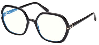 Tom Ford FT 5814-B BLUE BLOCK women Black Geometric Eyeglasses