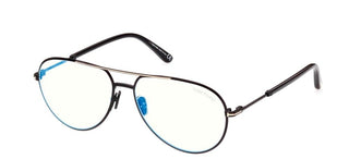 Tom Ford FT 5829-B BLUE BLOCK children Black Pilot Eyeglasses