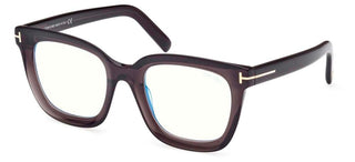 Tom Ford FT 5880-B BLUE BLOCK women Grey Squared Eyeglasses