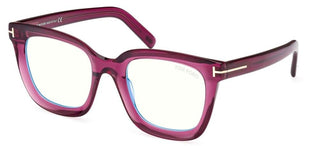 Tom Ford FT 5880-B BLUE BLOCK women Violet Squared Eyeglasses