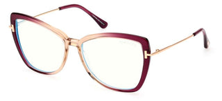 Tom Ford FT 5882-B BLUE BLOCK women Violet Butterfly Eyeglasses