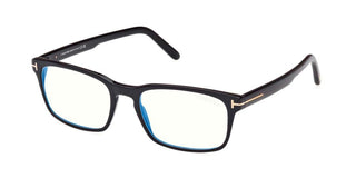 Tom Ford FT 5938-B BLUE BLOCK men Black Geometric Eyeglasses