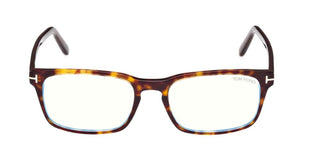 Tom Ford FT 5938-B BLUE BLOCK men Havana Geometric Eyeglasses