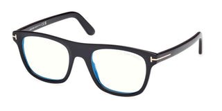 Tom Ford FT 5939-B BLUE BLOCK men Black Geometric Eyeglasses