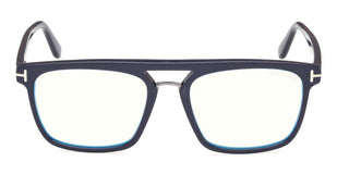 Tom Ford FT 5942-B BLUE BLOCK men Blue Geometric Eyeglasses