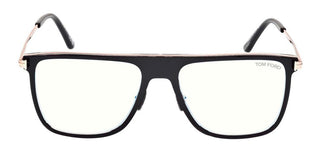 Tom Ford FT 5944-B BLUE BLOCK men Black Geometric Eyeglasses