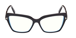 Tom Ford FT 5948-B BLUE BLOCK women Black Cat Eye Eyeglasses
