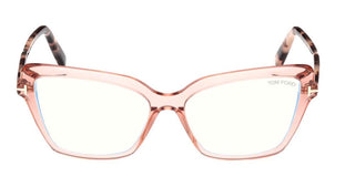 Tom Ford FT 5948-B BLUE BLOCK women Pink Cat Eye Eyeglasses