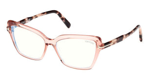 Tom Ford FT 5948-B BLUE BLOCK women Pink Cat Eye Eyeglasses