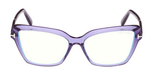 Tom Ford FT 5948-B BLUE BLOCK women Violet Cat Eye Eyeglasses