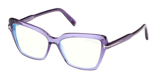 Tom Ford FT 5948-B BLUE BLOCK women Violet Cat Eye Eyeglasses