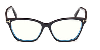 Tom Ford FT 5949-B BLUE BLOCK women Black Cat Eye Eyeglasses