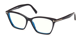 Tom Ford FT 5949-B BLUE BLOCK women Black Cat Eye Eyeglasses
