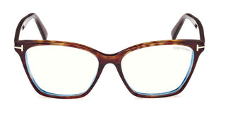 Tom Ford FT 5949-B BLUE BLOCK women Havana Cat Eye Eyeglasses