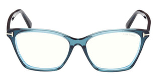 Tom Ford FT 5949-B BLUE BLOCK women Blue Cat Eye Eyeglasses