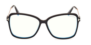 Tom Ford FT 5953-B BLUE BLOCK women Black Butterfly Eyeglasses