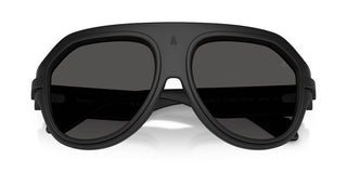 Moncler Fynder Me8012u Unisex Black Shield Sunglasses