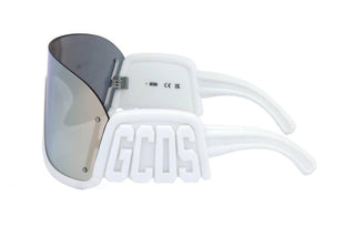 Gcds Gd0001 Unisex White Shield Sunglasses