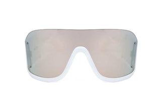Gcds Gd0001 Unisex White Shield Sunglasses