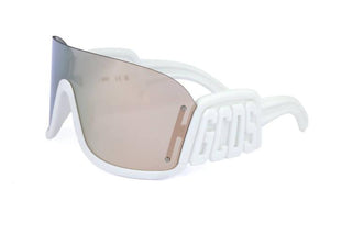 Gcds Gd0001 Unisex White Shield Sunglasses